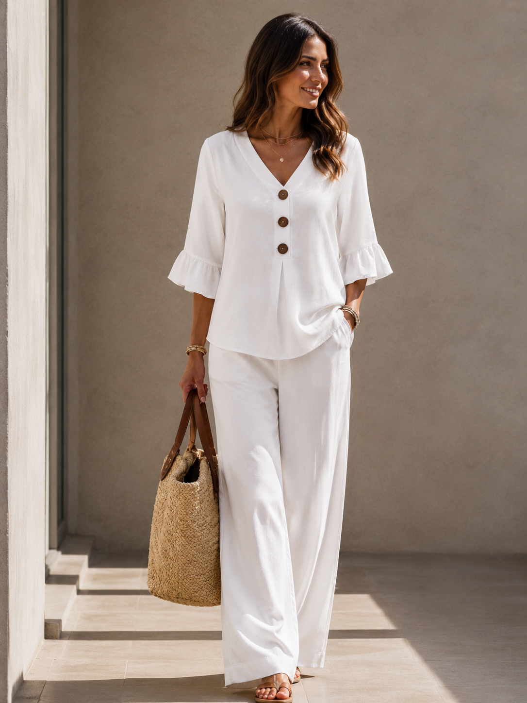 Rose Élégance | Conjunto Satinado de Dos Piezas para Mujer