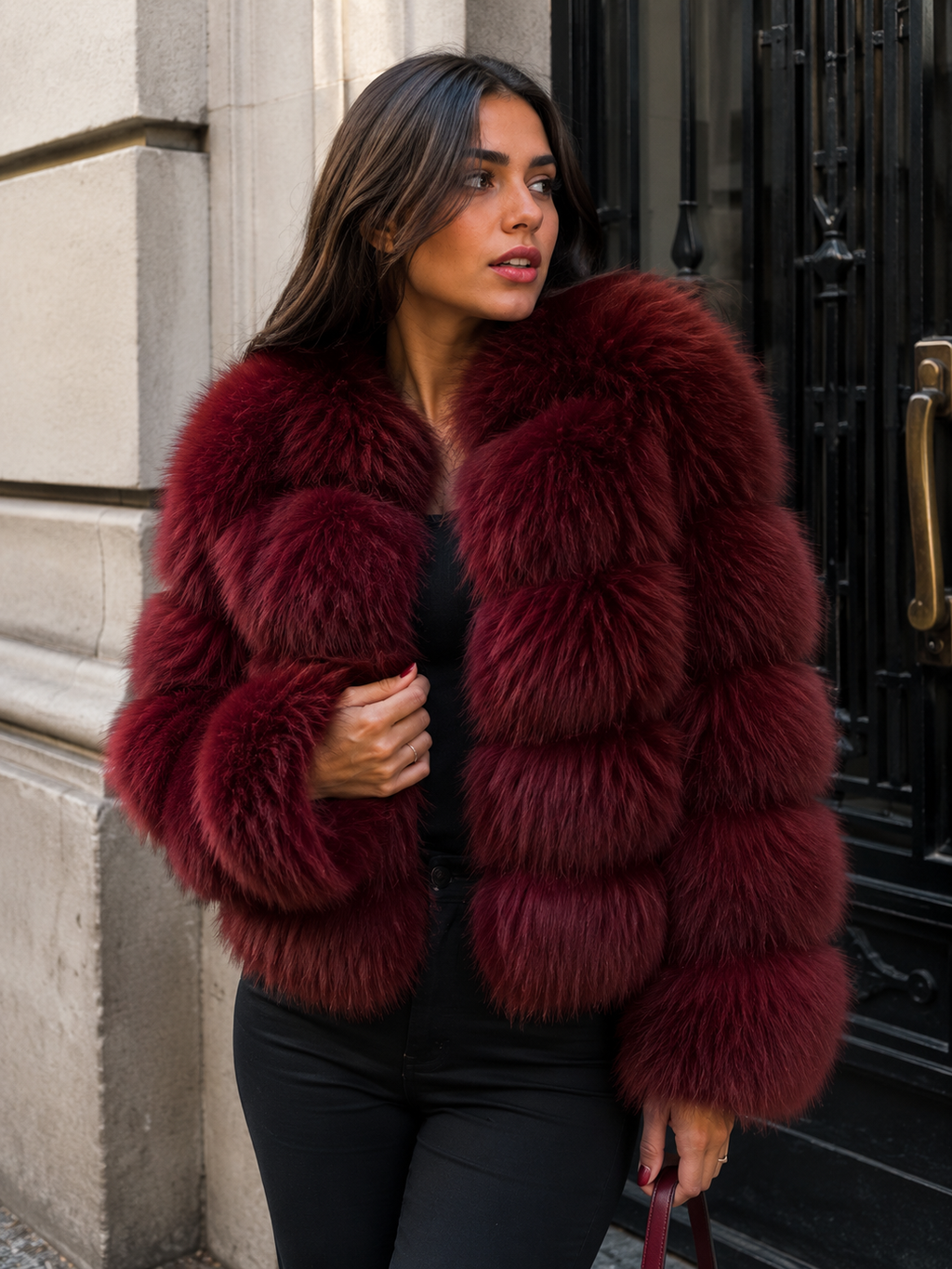 Aurora Luxe | Chaqueta de Pelo Premium con y sin  Capucha para Mujer