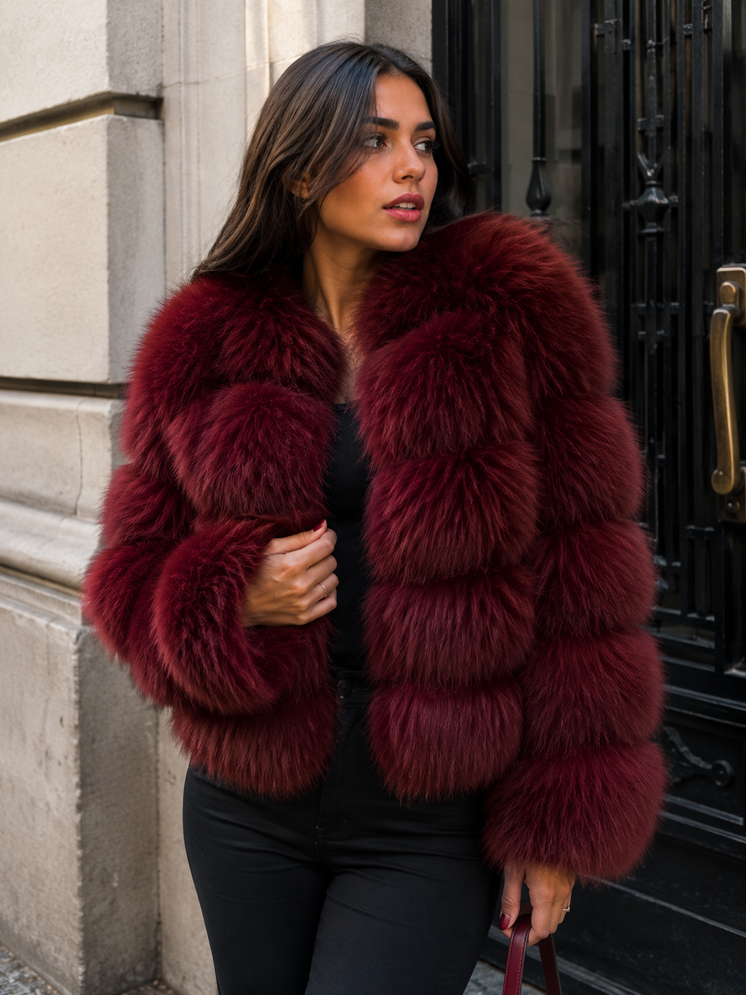 Aurora Luxe | Chaqueta de Pelo Premium con y sin  Capucha para Mujer
