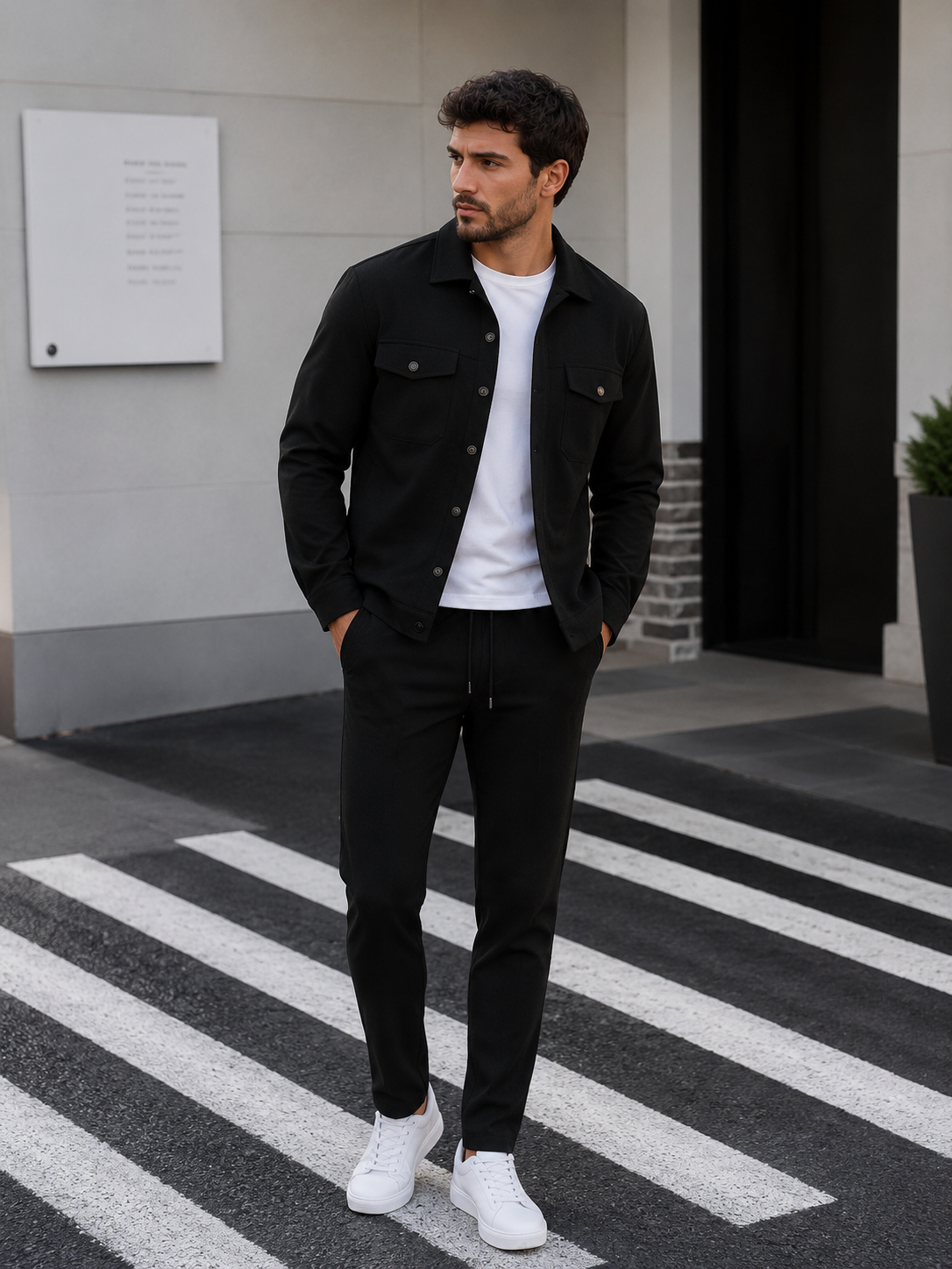 Sobrecamisa y Pantalón Casual Elegante