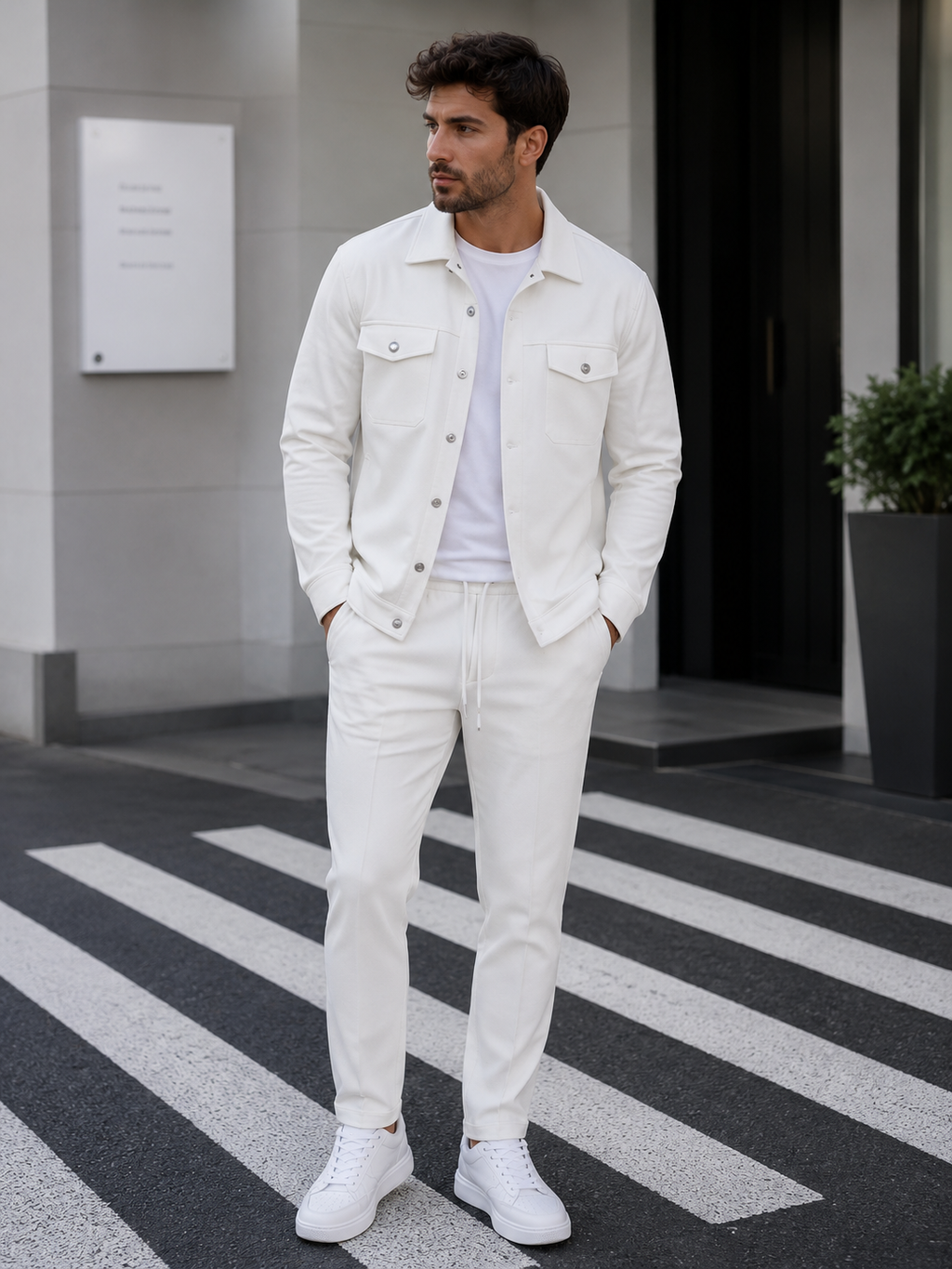 Sobrecamisa y Pantalón Casual Elegante