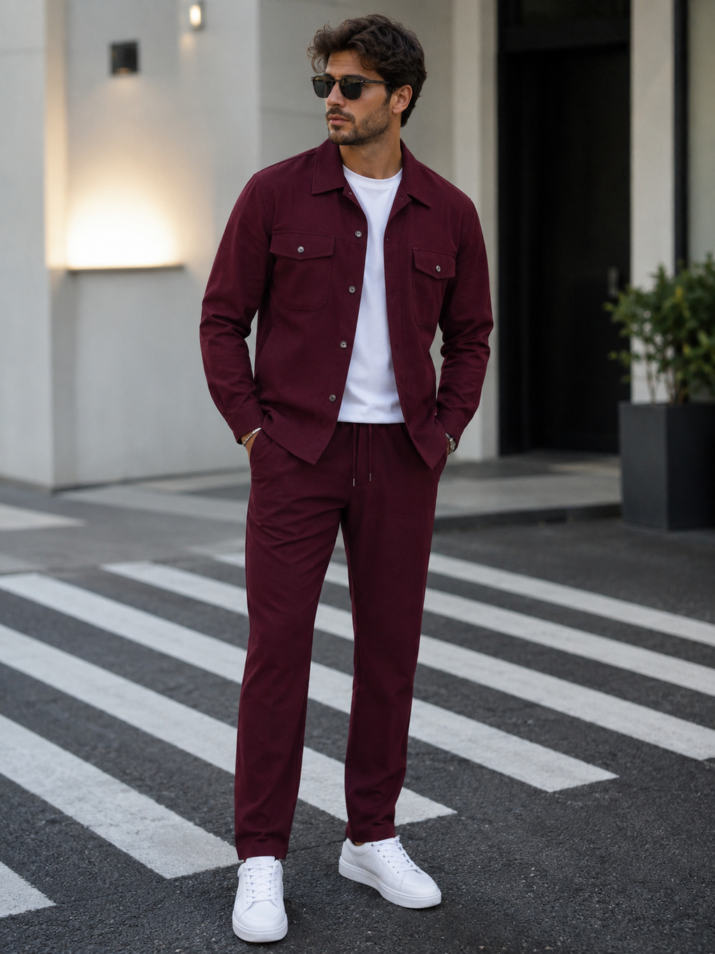 Sobrecamisa y Pantalón Casual Elegante