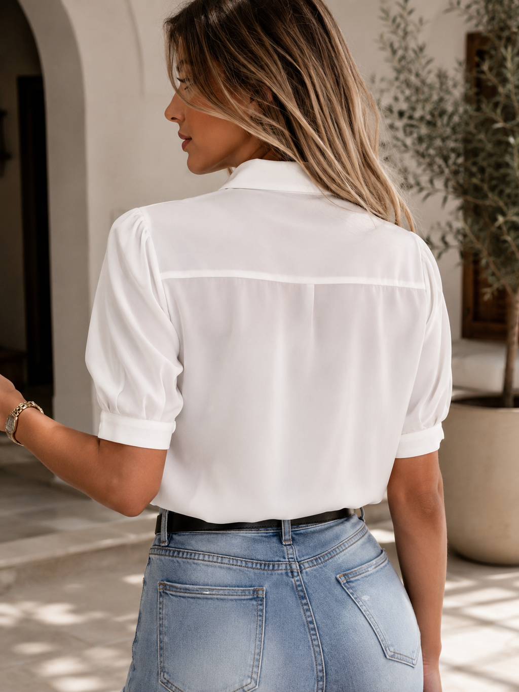 ✨ Blusa Blanca Bordada Elegance – Sofisticación Atemporal para Cualquier Ocasión